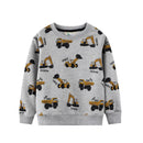 Kids Boys Stars Print Warm Winter Sweatshirts