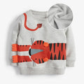 Kids Girls Cartoon Design Warm Fleece Sweatshirts childrensterritory