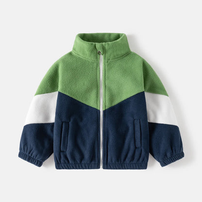 Boys’ Long-Sleeve Stylish Winter Jacket