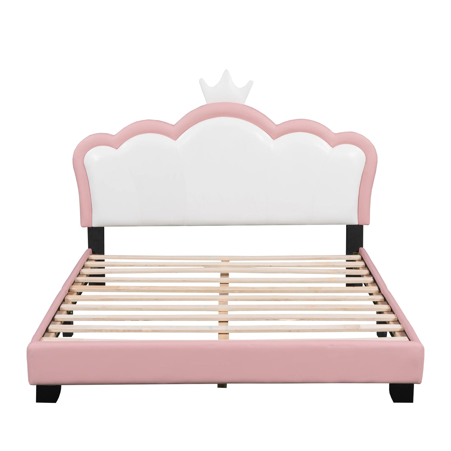 Low Floor Princess Bed Frame with Soft Headboard