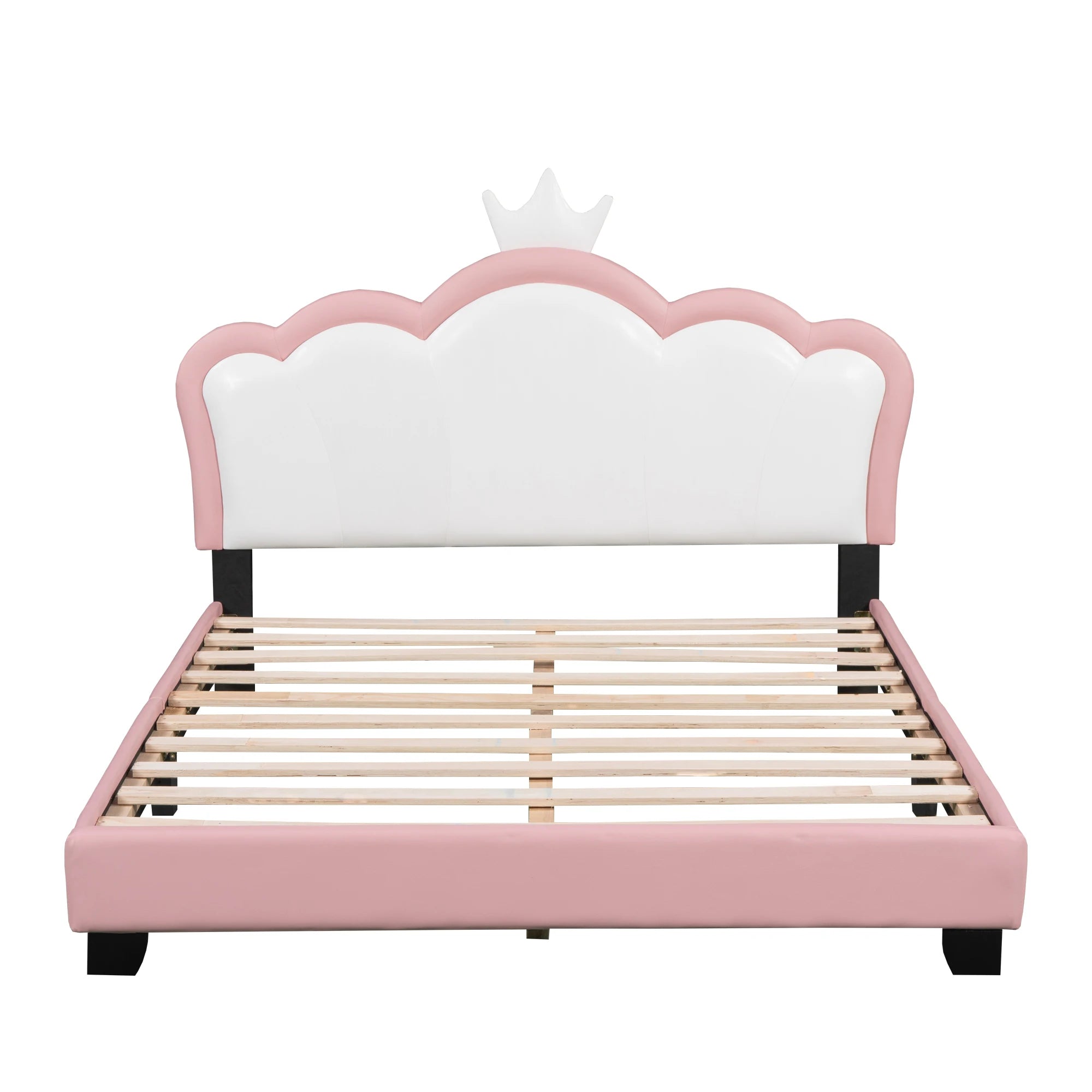 Low Floor Princess Bed Frame with Soft Headboard