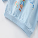 Little Girls Cartoon Animal Print Autumn Clothing Sets childrensterritory