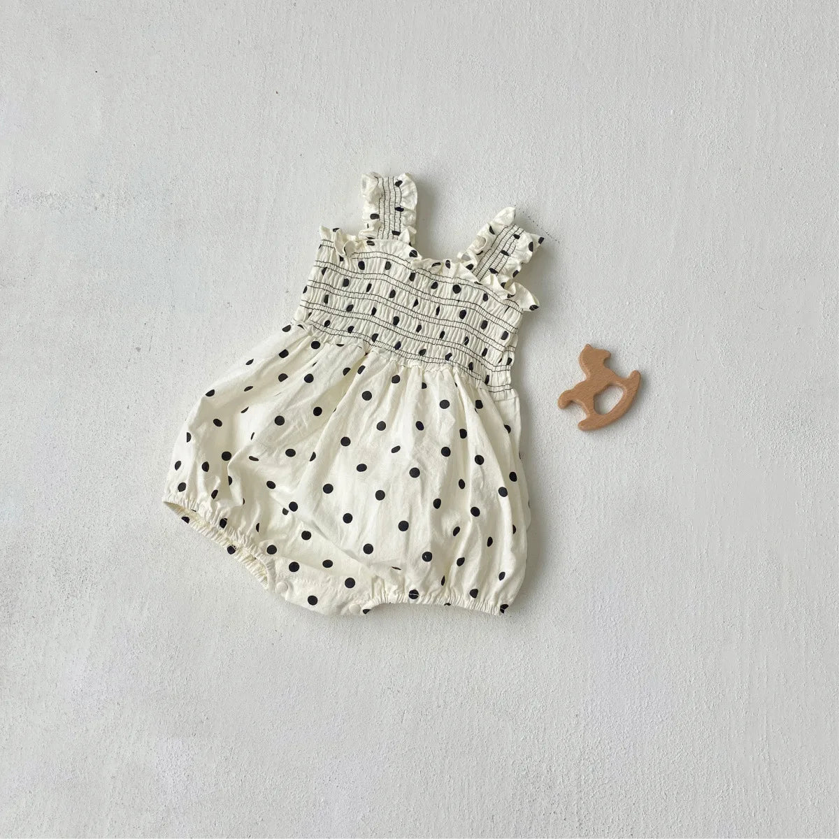 Baby Girl Pleated Romper for Summer