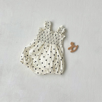 Baby Girl Pleated Romper for Summer