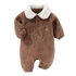 Newborn Baby Collar Design Soft Winter Bodysuit childrensterritory