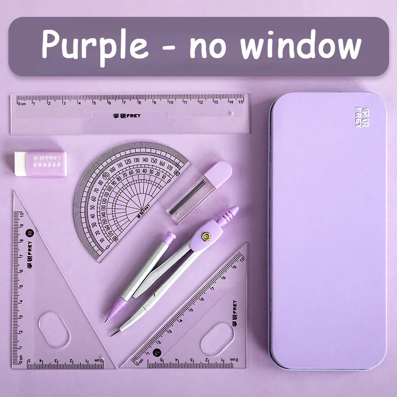 7 Pcs/set Multi-Functional Mathematical Rulers Set childrensterritory
