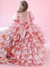 Baby/Kids Girls High Low Layered Tulle Evening Party Dresses childrensterritory