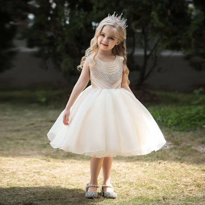 Elegant Bridesmaid Beading Design Girls Bridesmaid Dress