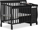 Steel Grey 3-in-1 Changing Table and Full-Size Crib Combo