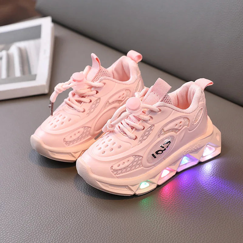 Lightweight Soft Soled Luminous Fashionable Sneaker for Toddler childrensterritory