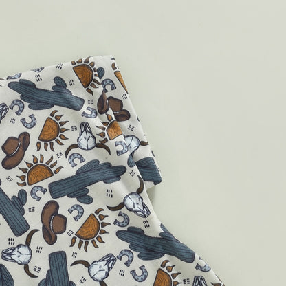 Baby Cactus Print Short Sleeve Romper childrensterritory
