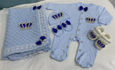 5pcs Sequin Bling Crown Design Baby Girl Welcome Home Outfits childrensterritory