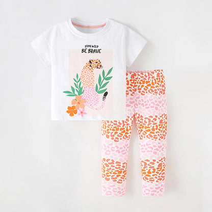 Half-Sleeves Casual Summer Outfits For Girls childrensterritory
