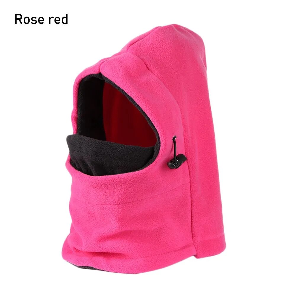 Kids Warm Knitted Plus Fleece Beanie with Face Cover childrensterritory