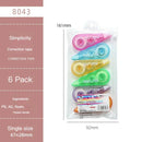 6Pcs/pack Portable Mini Correction Tapes Set childrensterritory