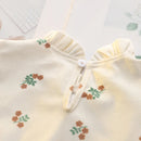 Girls' Flower Print Long-Sleeve Casual Dresses
