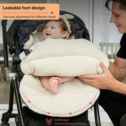 Warm, Plush-lined Lined Baby stroller Foot Covers childrensterritory