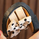 Nonslip Cross Slippers with Bowknot for Kids Girls