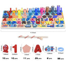 Kids Wooden Numbers Shapes Matching Montessori Toys childrensterritory