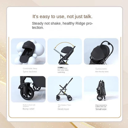 Lightweight &amp; Comfortable Baby Stroller for Easy Everyday Travel childrensterritory
