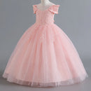 Luxury Sequins Design Long Bridesmaid Princess Dresses For Kids childrensterritory