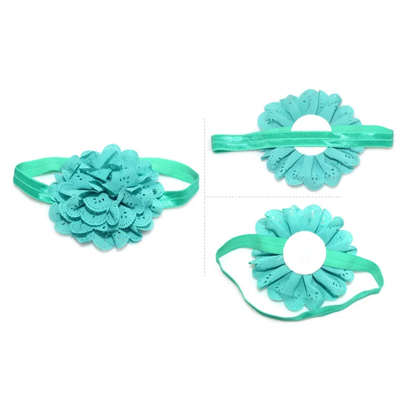 Baby Girl Elegant Chiffon Birthday Party Dresses &amp; Headband childrensterritory
