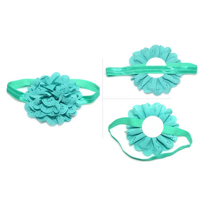 Baby Girl Elegant Chiffon Birthday Party Dresses &amp; Headband childrensterritory