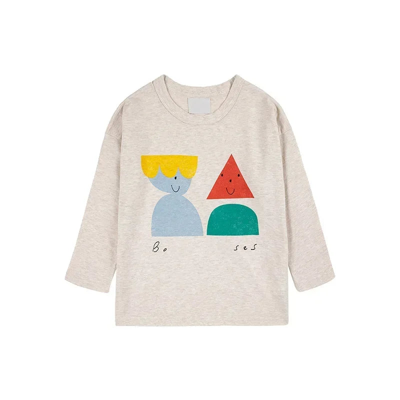 Kids Boys and Girls Trendy Long Sleeve Cool Cartoon Tops childrensterritory