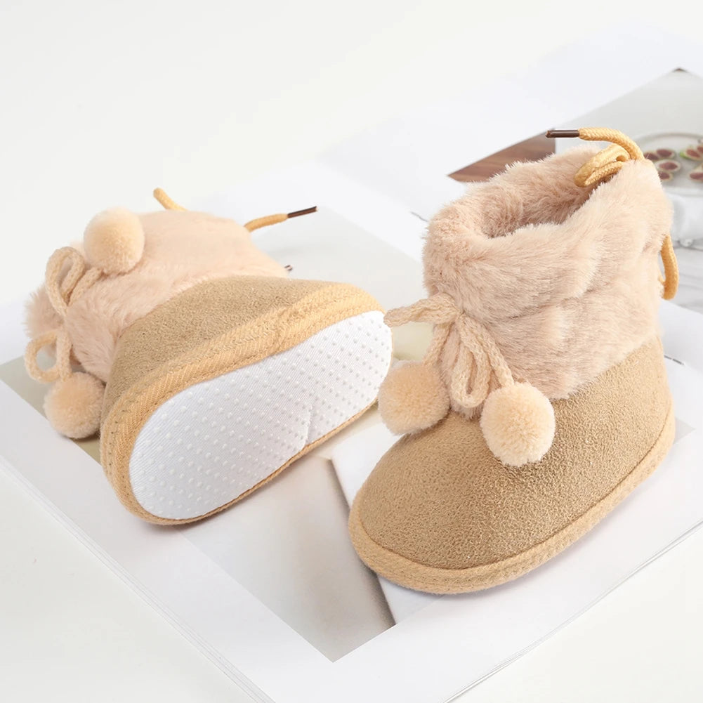 Infant Warm Cozy Fleece Snow Boots childrensterritory