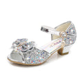 Kids Girls Shiny Bowtie Princess Sandals Wedding Shoes childrensterritory