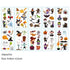 Cute Funny 10Pcs Luminous Halloween Tattoo Stickers childrensterritory