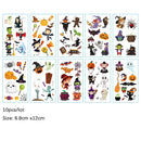 Cute Funny 10Pcs Luminous Halloween Tattoo Stickers childrensterritory