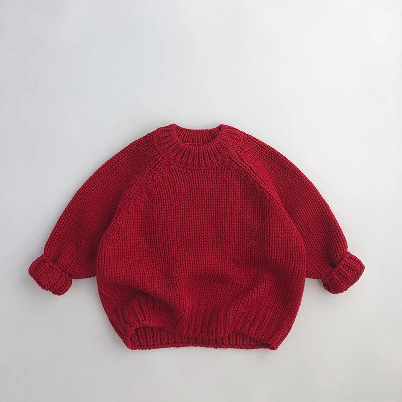 Kids' Long-Sleeved Pullover Winter Sweater childrensterritory