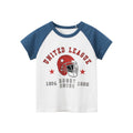 Cartoon Letter Printed Kids Boys Girls Loose Summer Cotton Top childrensterritory