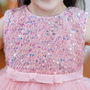 Bridesmaid Sequins Tulle Trailing Kids Girls Princess Dresses childrensterritory