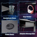 63-Inch Carbon Fiber Heavy-Duty Gaming Computer Table childrensterritory