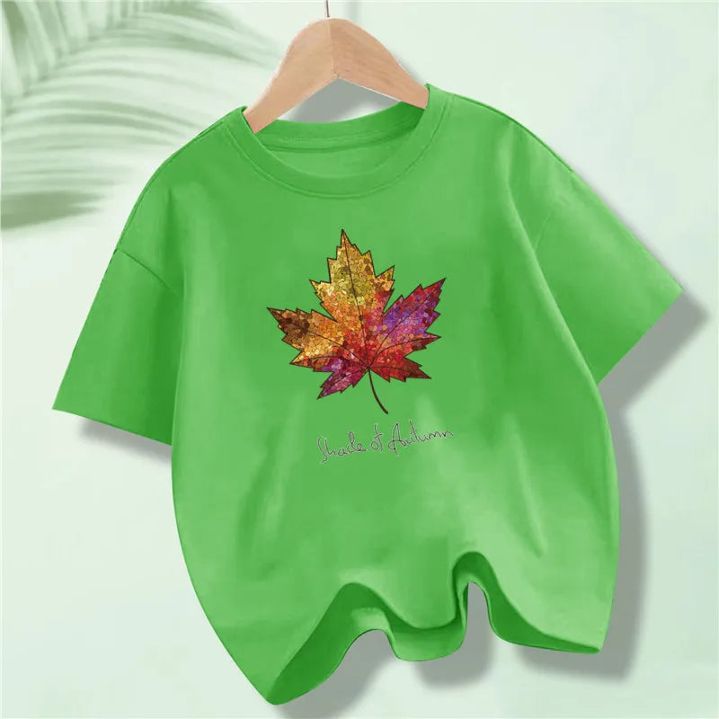 Short Sleeve Graphic Cotton Tees for Kids Boys Girls childrensterritory