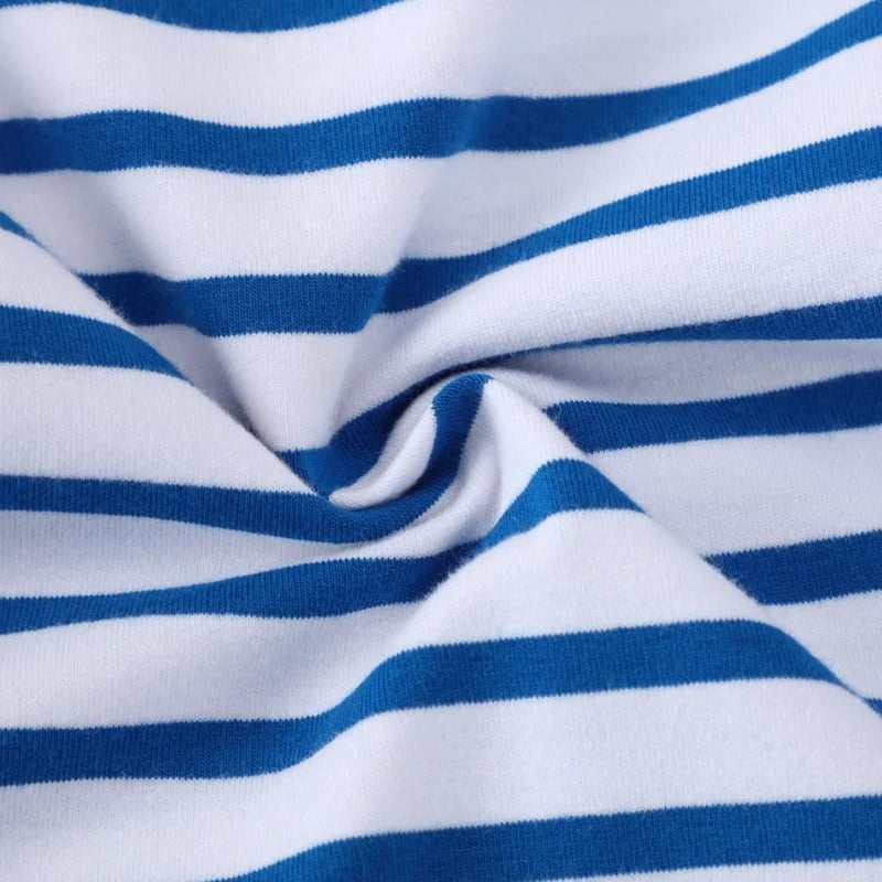 Dinosaurs Cartoon Striped Design Summer T-shirts for Kids Boys childrensterritory
