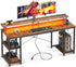 Gaming PC Desk with Monitor Support, Storage, and Stand childrensterritory