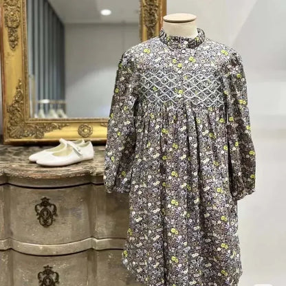 Floral Printed Little Girls&