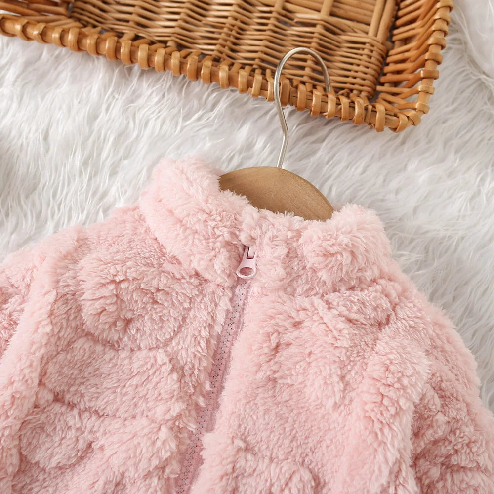 Baby Girls Cute Warm Fur Coat Winter Outerwear childrensterritory