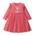 Long-Sleeved Sweetheart Lapel Collar Design Dresses for Girls childrensterritory
