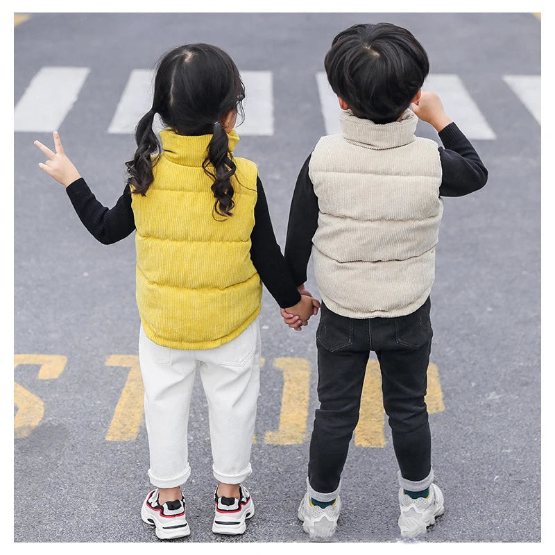 Warm Thick Cotton Waistcoat for Kids childrensterritory