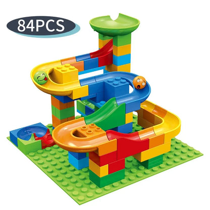 88PCS Small Size DIY Bricks Marble Maze Ball Track Building Blocks