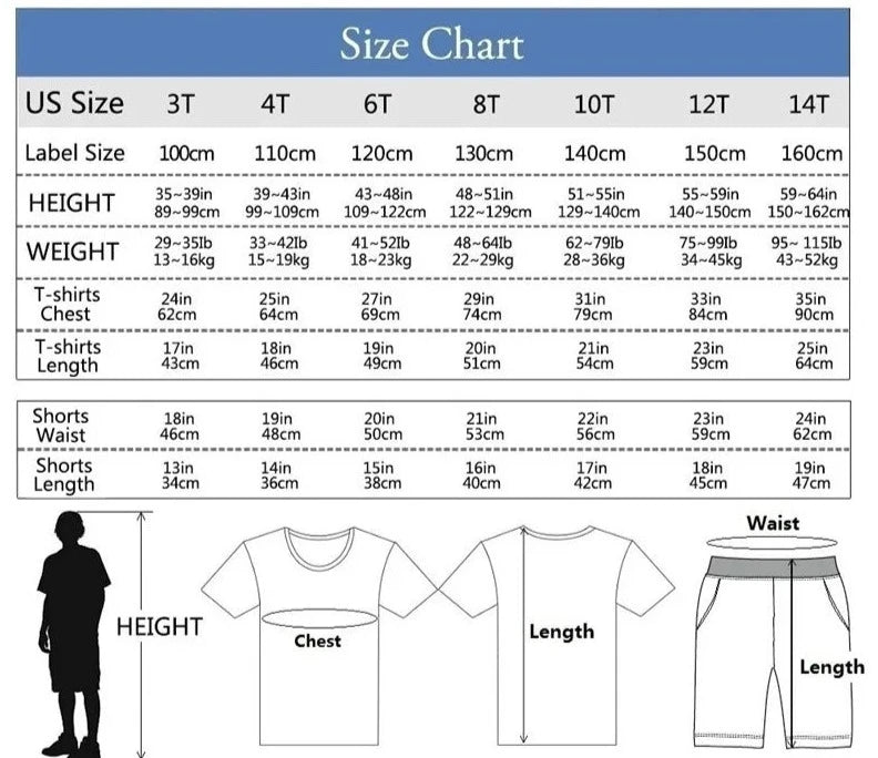 Kids Boys Music Headset Print T-shirt and Shorts Set childrensterritory