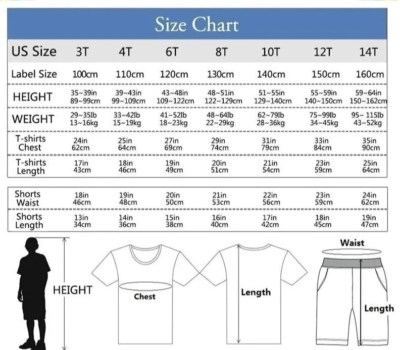 Kids Boy Funny Shark Print T-Shirts and Half Pants Set childrensterritory