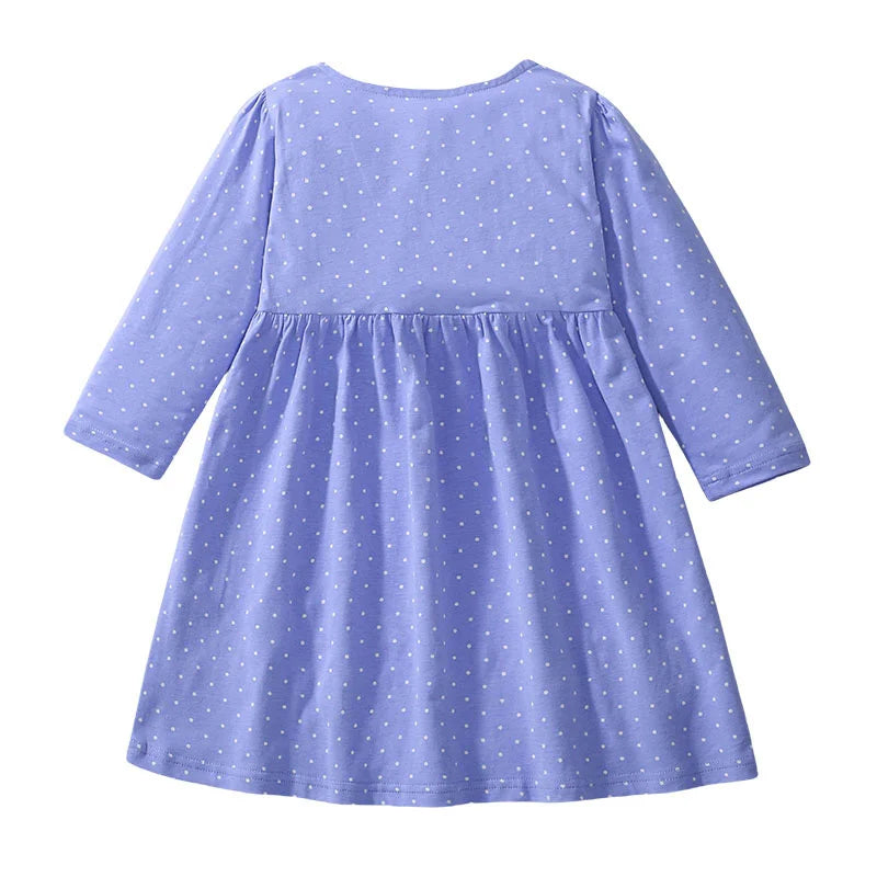 Cartoon Animals Embroidery Kids Girls Princess Frocks childrensterritory
