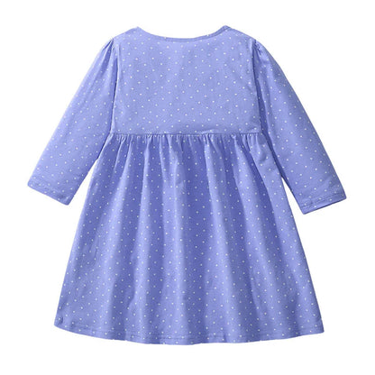 Cartoon Animals Embroidery Kids Girls Princess Frocks childrensterritory