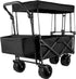 Collapsible Garden Cart with Canopy and Wheels childrensterritory