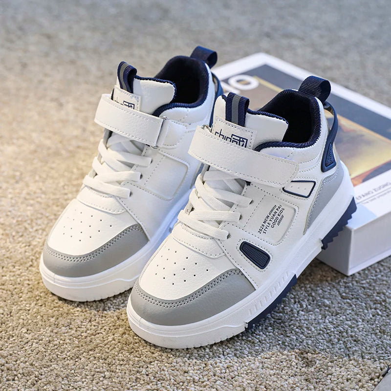 Waterproof, Non-slip Kids Casual Leather Sneakers childrensterritory